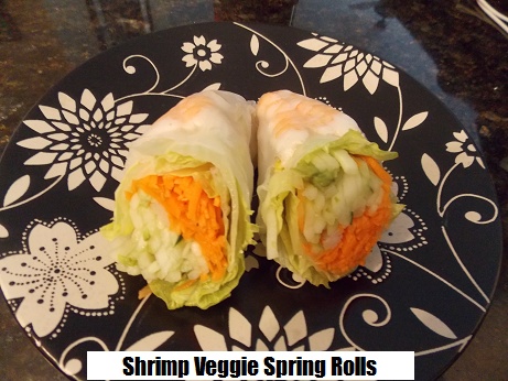 shrimp and veggie spring roll
