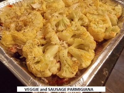 veggie and sausage parmigiana